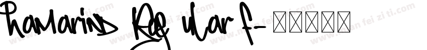 Thamarind Regular f字体转换